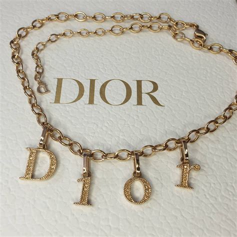 dior designer necklace.